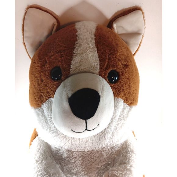 Corgi Dog Plushie Red Fawn Pied 24" Plushie - Picture 2 of 5